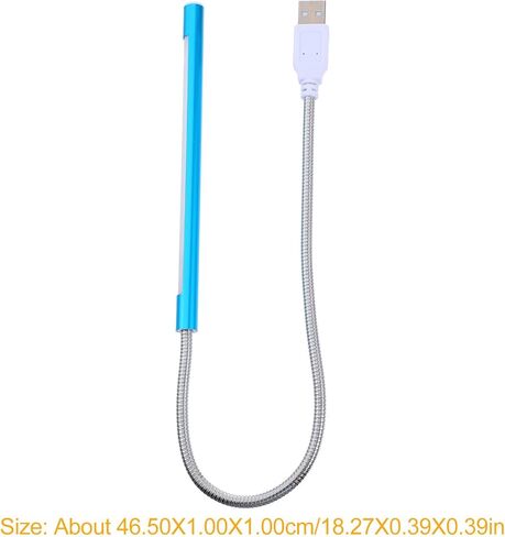2 قطعة مصابيح قراءة LED قابلة للتعتيم USB مع أضواء ليلية مرنة تعمل باللمس معقوفة لمكتب السرير، تصميم مدمج محمول لقراءة مهام الكمبيوتر والتخييم in Saudi Arabia