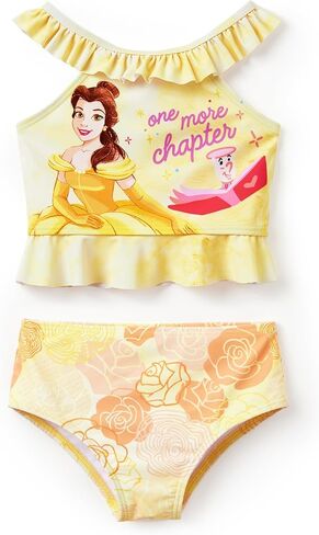 Disney Elsa Princess Toddler Girls Two Piece Tankini Top and Bow Tie Bikini Bottom Beach Swimwear Set in Kuwait