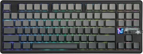لوحة مفاتيح الألعاب اللاسلكية MechLands Aula F87 PRO V2 مع بطارية 10000 مللي أمبير في الساعة، استقصاء 8K، SOCD/MT/TGL، BT/2.4 جيجا هرتز/سلكية، لوحة مفاتيح ميكانيكية Hot Swap TKL مع حشية كريمية، إضاءة خلفية RGB (متدرج أسود) in Kuwait