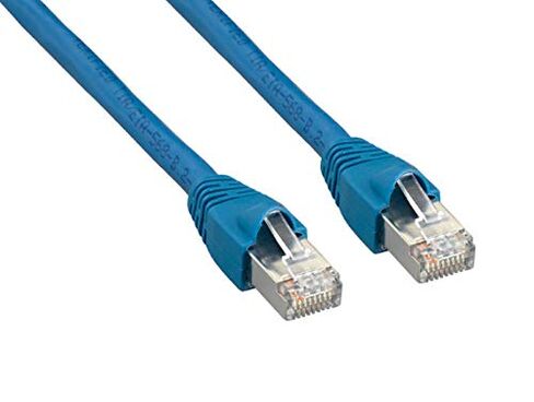 Cable Leader Cat6a 600 MHz Shielded Snagless Ethernet Network Patch Cable (75 Foot (1 Pack), Blue) in Saudi Arabia