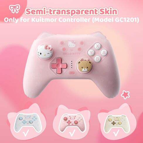 Kuitmor Clear Protective Silicone Grip Cover, Transparent Non-Slip Controller Skin in Saudi Arabia
