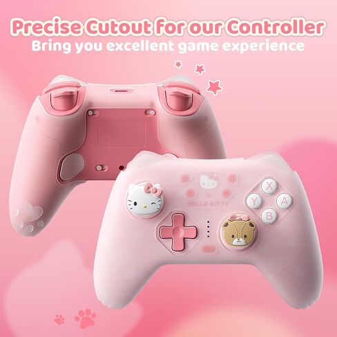Kuitmor Clear Protective Silicone Grip Cover, Transparent Non-Slip Controller Skin in Saudi Arabia