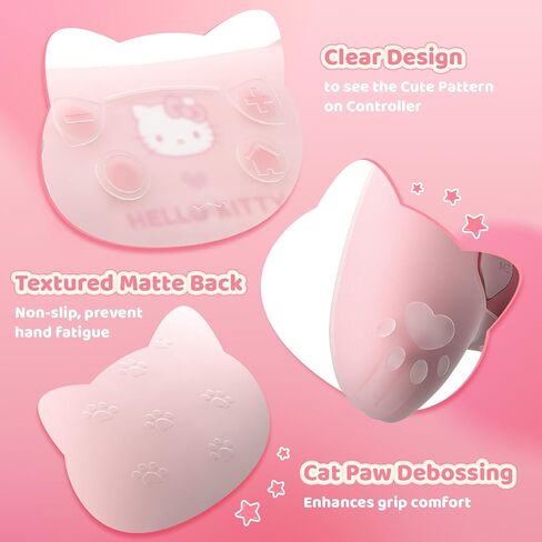 Kuitmor Clear Protective Silicone Grip Cover, Transparent Non-Slip Controller Skin in Saudi Arabia