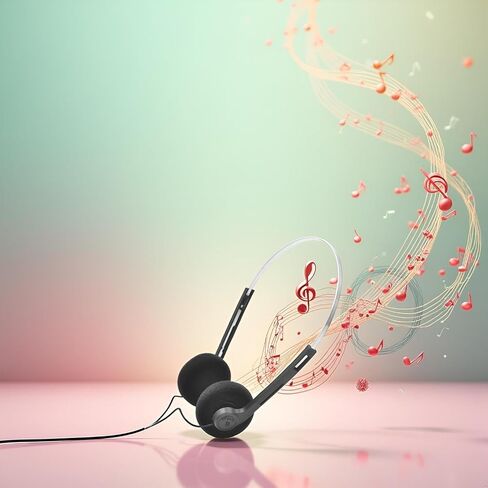 2 Pcs Retro Over-Ear Headphone,Vintage Feelings Underwire Headphones,Retro Lightweight Earphones,Hi-Fi Stereo Earphone Headset,for Most Mobile Phones Playback Pevices Headphones (Black+Orange) in Kuwait