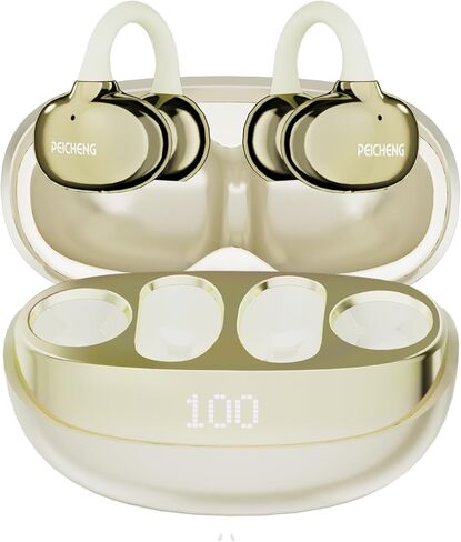 Earbuds Wireless Bluetooth Earphones, 5H Playback 50mAh+400mAh Power Case with Digital Display (Dark Grey) in Saudi Arabia