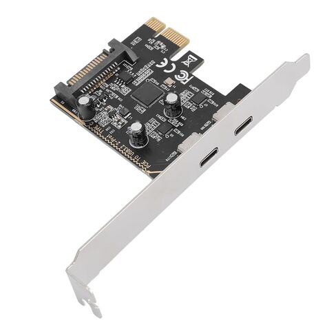 PCIe to Type C Adapter Card, 5Gbps 2 Port USB 3.2 Gen1 Expansion Card PCB ASM1042 Main Control Chip for Work in Kuwait