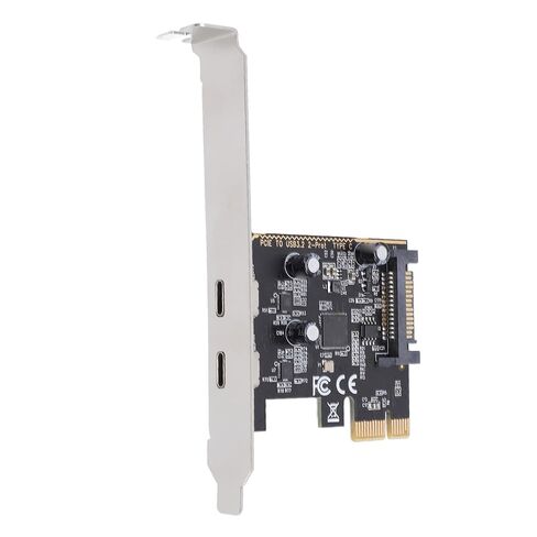 PCIe to Type C Adapter Card, 5Gbps 2 Port USB 3.2 Gen1 Expansion Card PCB ASM1042 Main Control Chip for Work in Kuwait