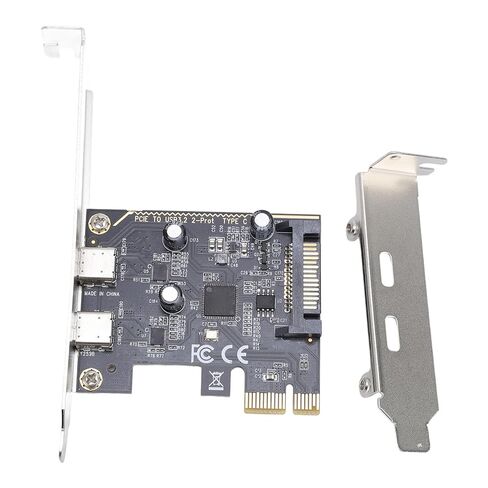 PCIe to Type C Adapter Card, 5Gbps 2 Port USB 3.2 Gen1 Expansion Card PCB ASM1042 Main Control Chip for Work in Kuwait