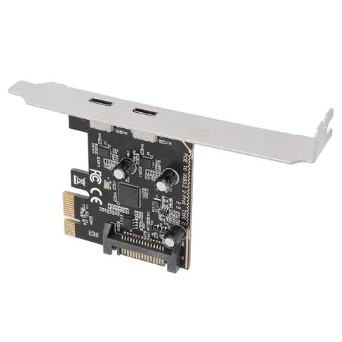 PCIe to Type C Adapter Card, 5Gbps 2 Port USB 3.2 Gen1 Expansion Card PCB ASM1042 Main Control Chip for Work in Kuwait