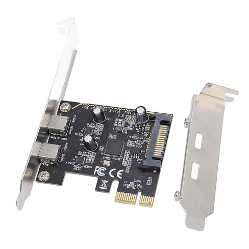 PCIe to Type C Adapter Card, 5Gbps 2 Port USB 3.2 Gen1 Expansion Card PCB ASM1042 Main Control Chip for Work in Kuwait