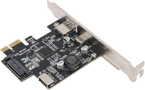 بطاقة توسيع PCIE 1X إلى النوع C، بطاقة توسيع ثابتة وتشغيل 5 جيجابت في الثانية PCIE 1X إلى USB 3.2 GEN1 للعمل in Kuwait