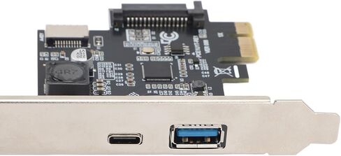 بطاقة توسيع PCIE 1X إلى النوع C، بطاقة توسيع ثابتة وتشغيل 5 جيجابت في الثانية PCIE 1X إلى USB 3.2 GEN1 للعمل in Kuwait