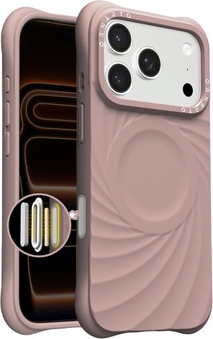 ORNARTO Vortuxe for iPhone 17 Pro Max Case 6.9" | 2X MIL-STD Protection | Camera Button Control | Compatible with MagSafe | Sleek Aesthetic Liquid Silicone Phone Cover | Latte in Saudi Arabia