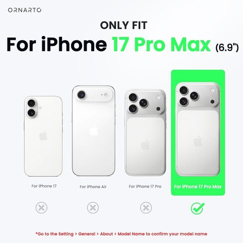 ORNARTO Vortuxe for iPhone 17 Pro Max Case 6.9" | 2X MIL-STD Protection | Camera Button Control | Compatible with MagSafe | Sleek Aesthetic Liquid Silicone Phone Cover | Latte in Saudi Arabia