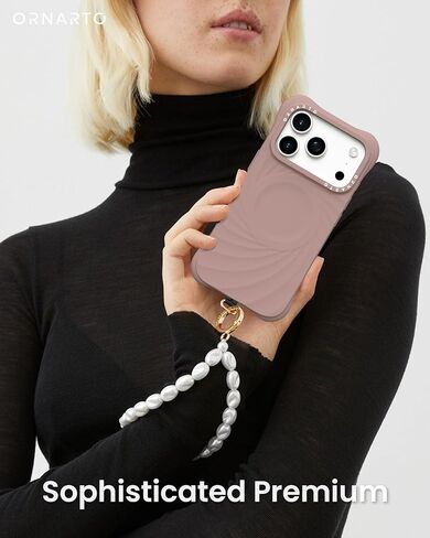 ORNARTO Vortuxe for iPhone 17 Pro Max Case 6.9" | 2X MIL-STD Protection | Camera Button Control | Compatible with MagSafe | Sleek Aesthetic Liquid Silicone Phone Cover | Latte in Saudi Arabia