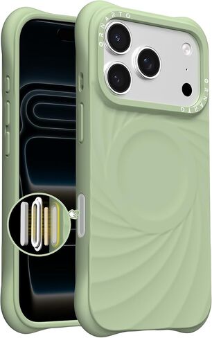 ORNARTO Vortuxe for iPhone 17 Pro Max Case 6.9" | 2X MIL-STD Protection | Camera Button Control | Compatible with MagSafe | Sleek Aesthetic Liquid Silicone Phone Cover | Latte in Saudi Arabia