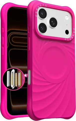 ORNARTO Vortuxe for iPhone 17 Pro Max Case 6.9" | 2X MIL-STD Protection | Camera Button Control | Compatible with MagSafe | Sleek Aesthetic Liquid Silicone Phone Cover | Latte in Saudi Arabia