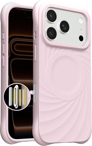 ORNARTO Vortuxe for iPhone 17 Pro Max Case 6.9" | 2X MIL-STD Protection | Camera Button Control | Compatible with MagSafe | Sleek Aesthetic Liquid Silicone Phone Cover | Latte in Saudi Arabia