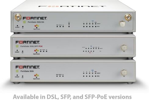 Fortinet FortiGate-50G-SFP Firewall for Branch and Small Offices with 5 Gigabit Ethernet RJ45 Ports and 1 Dedicated SFP Port (FG-50G-SFP) in Saudi Arabia