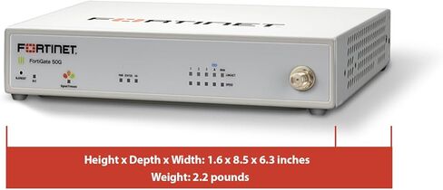 Fortinet FortiGate-50G-SFP Firewall for Branch and Small Offices with 5 Gigabit Ethernet RJ45 Ports and 1 Dedicated SFP Port (FG-50G-SFP) in Saudi Arabia