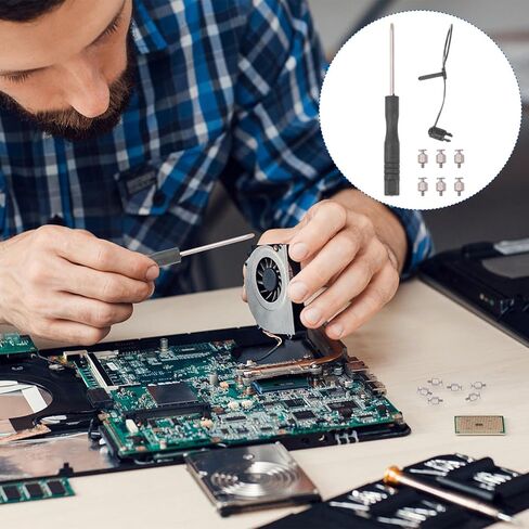 TEHAUX M.2 SSD Mounting Screw Kit with Cross Head Screws and Standoffs for Motherboards, Computer Component Accessory for Secure Nvme SSD Installation in Saudi Arabia