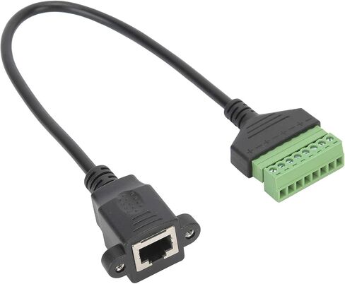 قابس أنثى Acouto RJ45 إلى محول طرفي برغي 8 دبوس لـ UTP Cat5/6/7 - سلك تمديد بدون لحام in Saudi Arabia