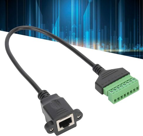 قابس أنثى Acouto RJ45 إلى محول طرفي برغي 8 دبوس لـ UTP Cat5/6/7 - سلك تمديد بدون لحام in Saudi Arabia