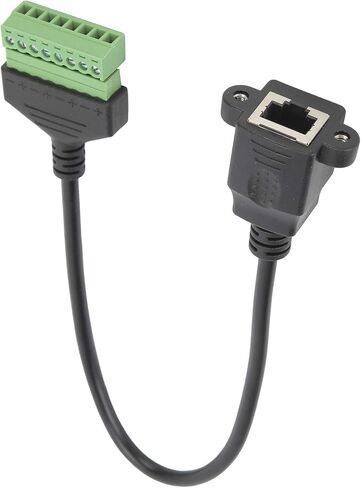 قابس أنثى Acouto RJ45 إلى محول طرفي برغي 8 دبوس لـ UTP Cat5/6/7 - سلك تمديد بدون لحام in Saudi Arabia