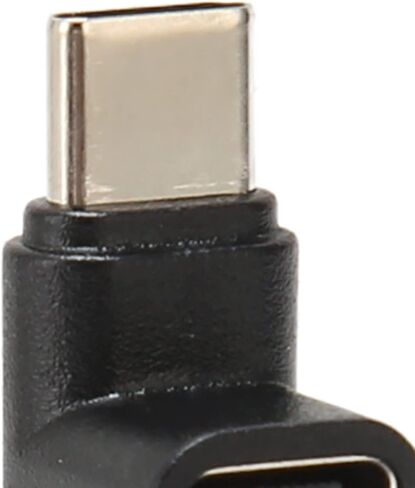 محول فاصل USB C من Sorandy، محول ذكر إلى أنثى مزدوج 90 درجة، 100 وات لشحن بيانات 10 جيجابت في الثانية مع دعم 4K@60 هرتز، مثالي للمحول والكمبيوتر المحمول in Kuwait
