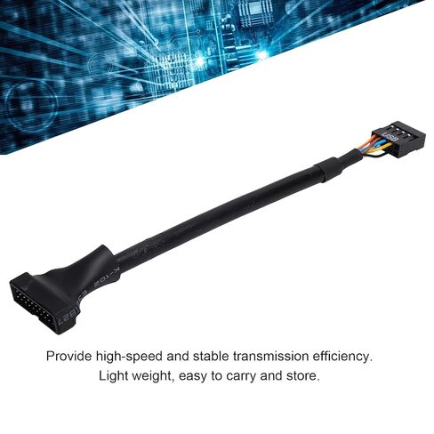 Brrnoo USB 3.0 Motherboard Adapter, with Motherboard Cable Portable USB 3.0 20 Pin Header Male to 2.0 9 Pin Female Adapter Cable for Converter Wire in Saudi Arabia