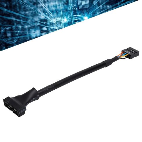 Brrnoo USB 3.0 Motherboard Adapter, with Motherboard Cable Portable USB 3.0 20 Pin Header Male to 2.0 9 Pin Female Adapter Cable for Converter Wire in Saudi Arabia