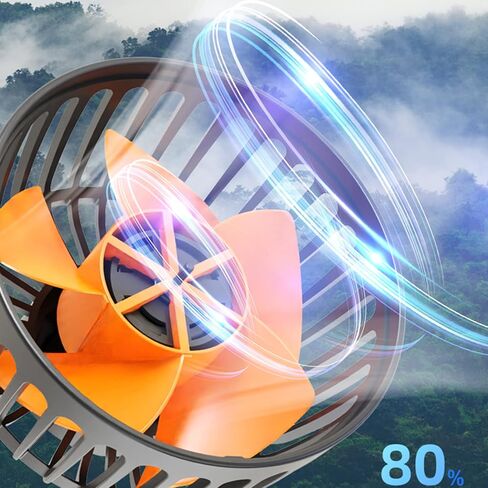 Car Fan 360 Degree Adjustable 3 Head Air Automotive Electric USB 5V/12V/24V 2 Speeds Silent for USB Fans Portable Flexible in Saudi Arabia