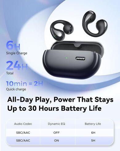 سماعات أذن SoundPEATS PearlClip Pro مفتوحة الأذن، مريحة وآمنة للرياضة والتدريبات | صوت LDAC وصوت عالي الدقة مع صوت مكاني، برامج تشغيل 12 ملم، تشغيل 24 ساعة، شحن سريع، IPX5، بلوتوث 6.0 in Saudi Arabia