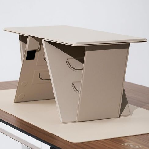 مكتب وحامل كمبيوتر محمول رفيع الطي من TopJob Origamie، حامل كمبيوتر مريح، حامل كمبيوتر محمول محمول أنيق مع خيارات ألوان متعددة، متوافق مع MacBook Air وMacBook Pro وDell XPS (Mist) in Kuwait