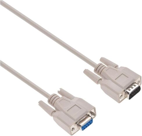 DB9 RS232 ذكر إلى أنثى منفذ تسلسلي تمديد كابل الحبل طول 6 أقدام سلك عالمي متعدد الاستخدامات متين يمكن الاعتماد عليه استبدال جزء الأجهزة المنزلية ترقية مكون الصيانة in Kuwait