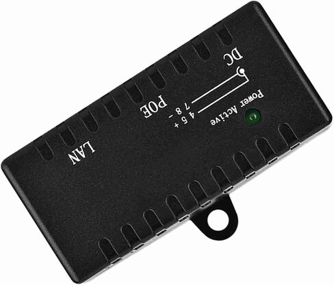 POE Splitter, Power Over Ethernet Injector Adapter for LAN Network, Network Speed is up to 10M/100Mbps, Compatible with Equipment Supporting The Standard POE and LAN Port, ABS in Saudi Arabia