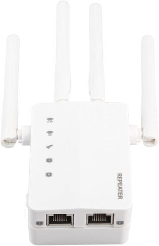 2026 أسرع معزز إشارة موسع WiFi بسرعة 1200 ميجابت في الثانية ثنائي النطاق (5 جيجا هرتز/2.4 جيجا هرتز) معزز إشارة موسعات WiFi للمنزل، مكرر WiFi مع منفذي إيثرنت يغطي ما يصل إلى 10000 قدم مربع. قدم و 60 جهازا in Kuwait