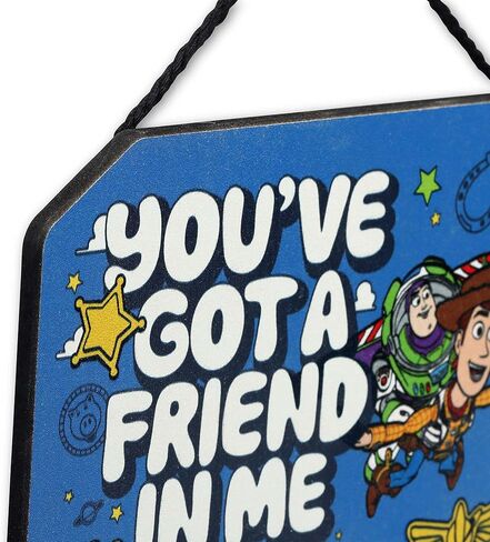 Disney Pixar Toy Story You've Got a Friend Hanging Wood Wall Decor - Fun Toy Story Sign for Bedroom or Play Room in Saudi Arabia