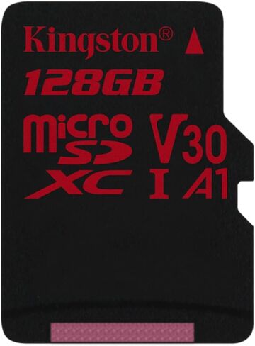 Kingston SDCR/128GBSP 128GB MICROSDXC Canvas React 100/80 U3 UHS-I V30 A1 in Saudi Arabia