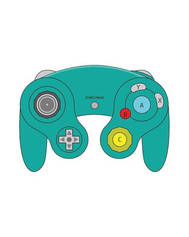 TeknoGame Wired GameCube Controller, Green/Blue in Saudi Arabia