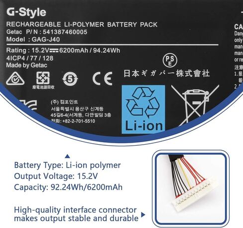 ANTIEE GAG-J40 Laptop Battery for Gigabyte Aero 14 15 17 Serie Aero 14-K7 14-V7 14-W-CF2 15 XA 15-X9 15-Y9 17 XA RP77 17 XA HDR Aorus 17 YA Gaming X5 V6 V7 V8 X7 v6 v7 X7 Dt V6 Dt V7 Dt V8 94.24Wh in Saudi Arabia