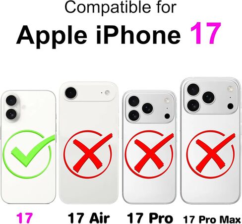 حافظة محفظة لهاتف iPhone 17، غطاء قابل للطي مع ميزة حامل للنساء والرجال، حافظة هاتف من جلد البولي يوريثان مناسبة لهاتف iPhone 17 6.3 بوصة [فراشة ذهبية وردية] in Kuwait