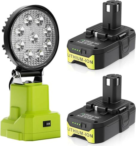 ترقية 8.0 أمبير استبدال مجموعة بطارية وشاحن Ryobi 18 فولت متوافقة مع شاحن بطارية Ryobi 18 فولت P117 والبطاريات P108 P102 P103 P104 P105 P107 P109 P122 أدوات كهربائية لاسلكية in Kuwait