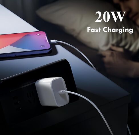 شاحن USB C سريع لجهاز Samsung Galaxy Tab A9+ A8 S11 S10+ Plus S9+ Tablet، Galaxy S25 Ultra S24 FE A36 5G A16 A15، iPad Air، iPad mini، iPad A16 Type C محول حائط 20 وات، عبوتان in Kuwait