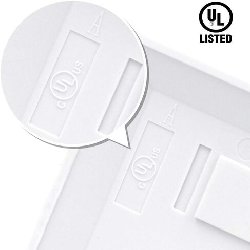 VCE 1 Port Keystone Wall Plate 10-Pack Single Gang Wall Plate for Keystone Jack and Modular Inserts and 5-Pack 3 GHz Nickel-Plated RG6 Keystone Jack Insert in Saudi Arabia