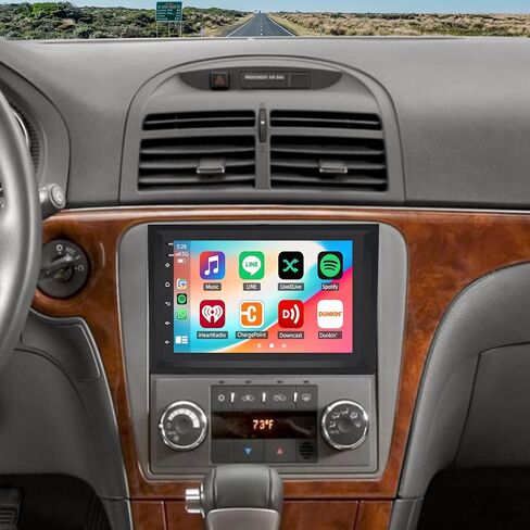 ترقية راديو ستيريو للسيارة Android 14 Double Din لـ Saturn Aura 2007 2008 2009، وحدة رأس شاشة تعمل باللمس مقاس 7 بوصات مع CarPlay لاسلكي ونظام تحديد المواقع Android SWC WiFi FM RDS كاميرا احتياطية لوصلة مرآة بلوتوث in Kuwait