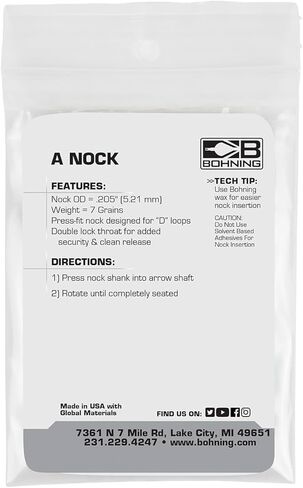 Bohning 10151WH White A-Nock 12pk in Saudi Arabia