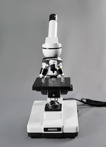 مجهر مركب أحادي العين 3000F من Parco Scientific، عدسة WF 10x، تكبير 40x-400x، إضاءة LED مع تحكم، مكثف 0.65 NA، تركيز خشن محوري ودقيق، مرحلة عادية in Saudi Arabia