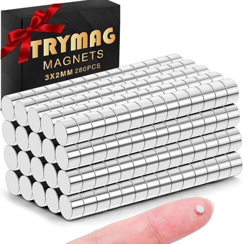 TRYMAG 400 قطعة صغيرة من الأرض النادرة، 3 أحجام مختلفة، مغناطيس صغير صغير للحرف اليدوية، مغناطيس ثلاجة صغير مستدير DIY للمنمنمات، متعدد الاستخدام للثلاجة والمكتب وخزانة المطبخ والحرف اليدوية والعلوم in Kuwait