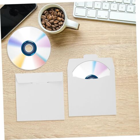 10pcs Flat Cd DVD Mailer Envelopes Cardboard Cd Cases Organized Labeling for Storage in Saudi Arabia
